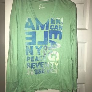 American Eagle Long Sleeve Print